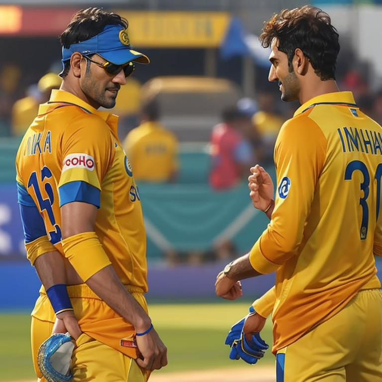 Dhoni named csk yellow jersey backside 