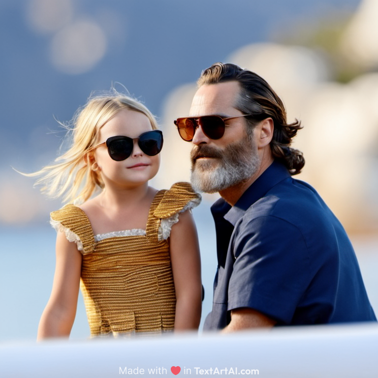 joaquin phoenix and margot robbie and daughter 