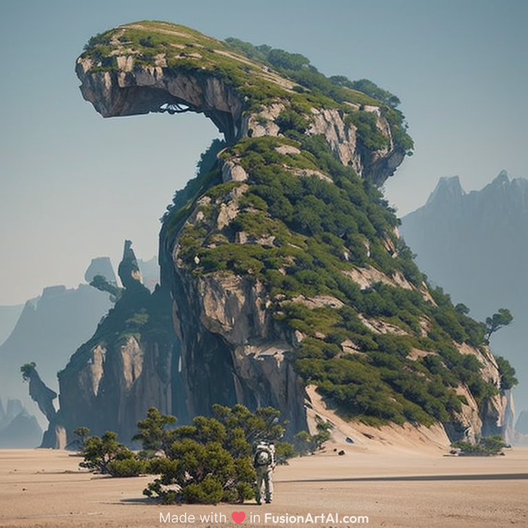 a astronaut walking on a alien planet with alien plants and looking to a alien breathtaking landscape, cinematic lighting, concept art, trending on Artstation, trending on DeviantArt, highly detailed, high quality, 8K HDR, octane render, unreal engine 5, breathtaking landscape, highly detailed, high quality, post processed