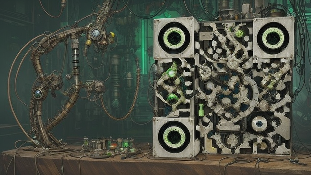 Chemical laboratory, flask with green acid