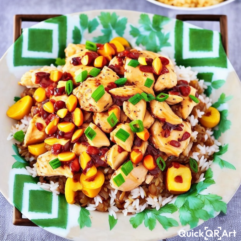 Rice and chicken dish