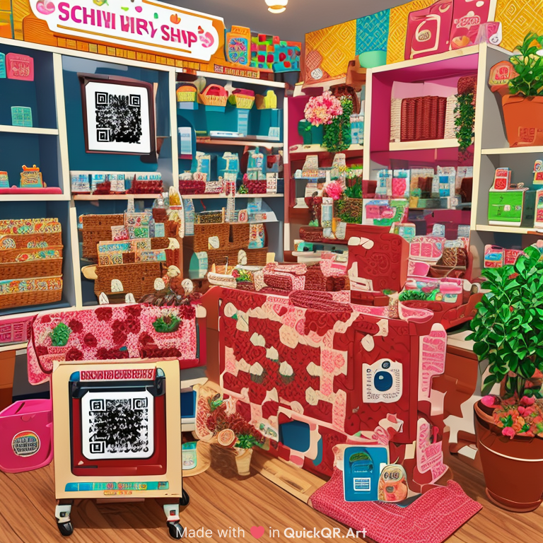 Create a scannable stylish QR code for the Nursary shop and between the QR code write the name of Shop is Shivansh Rose Nursary 