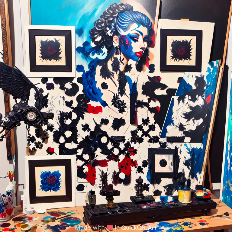 tattoo, tattoo machine, paint, painting, art, statue.